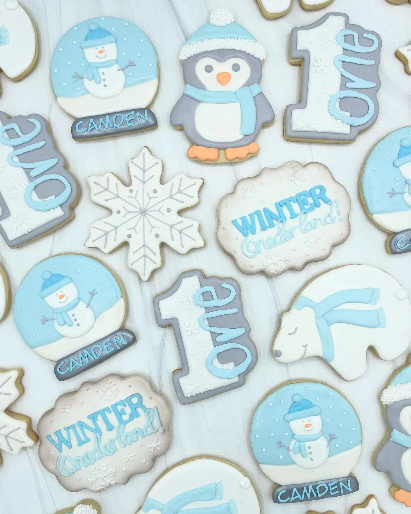 The theme was Winter &ldquo;ONE&rdquo;derland a few months ago, but today in Chicago the theme that seems more fitting is Winter &ldquo;WONDER&rdquo;land!  We had near 70 degree weather mid week followed by Sunday snow!!! ❄️ 

 #styledcookie #styledc