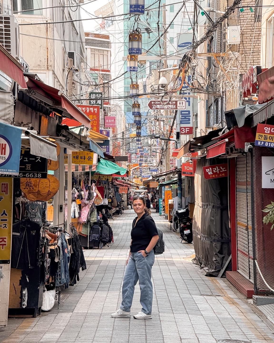 Exploring Busan 🇰🇷 

From roaming the busy streets and trying local street food to walking through the famous Jagalchi Fish Market &mdash; Busan was full of sights, smells, and flavors we&rsquo;ll never forget. The energy of the city is electric, a