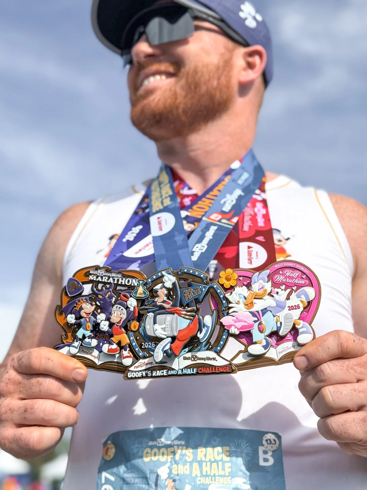 GOOFY CHALLENGE COMPLETE 🏃&zwj;♂️🏅✨ 

48.6 miles. Two races. One very tired but proud runner.

This weekend Josh completed the Goofy Challenge and helped raise $4,100 for the Dragon Master Initiative through his Live Streams on YouTube 🤍🐉 

Josh 