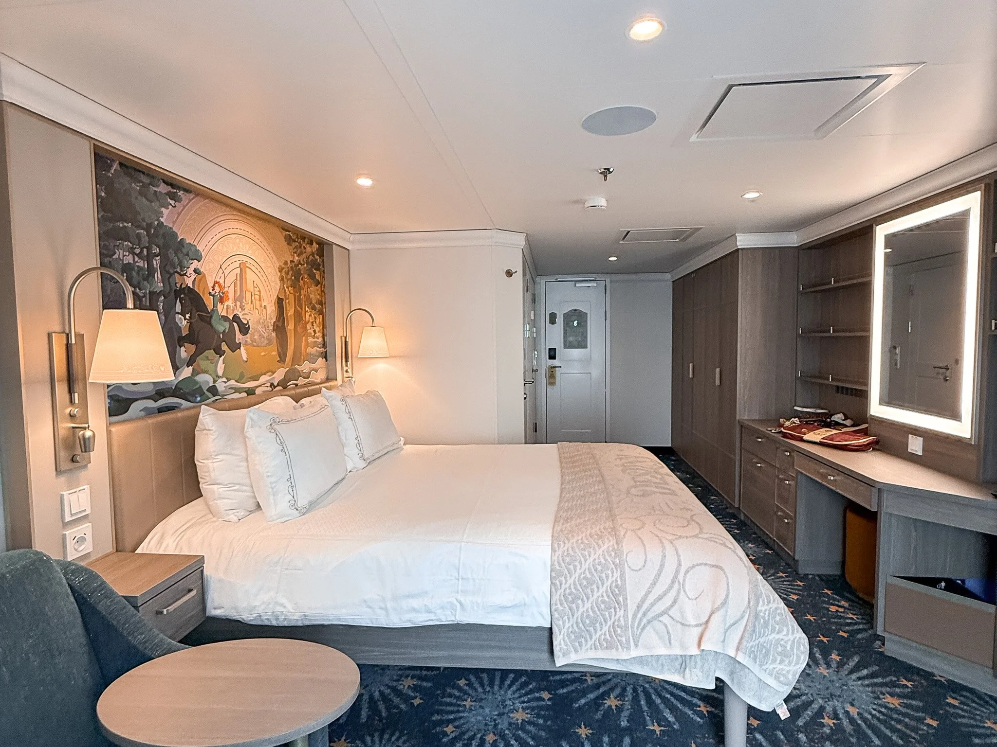 Disney Destiny oceanview stateroom.