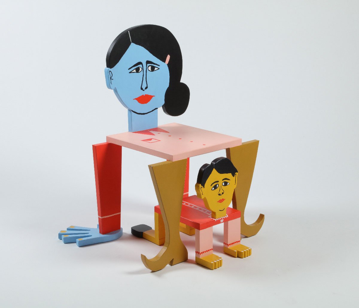 Nanajan Chair and Buelah Ottoman |
Acrylic on Poplar |
16x18x36, 15x10x15 in. |
2019