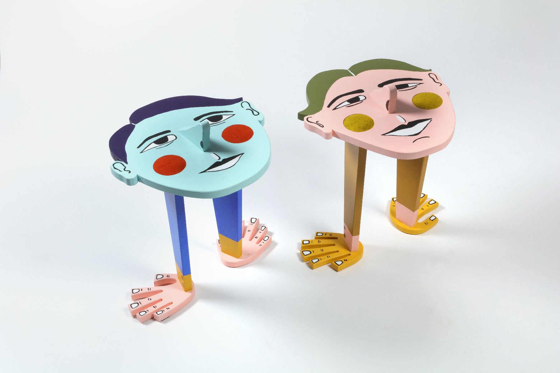 John and Alan Side Tables |
Acrylic on Poplar |
15x18x22 in. |
2018