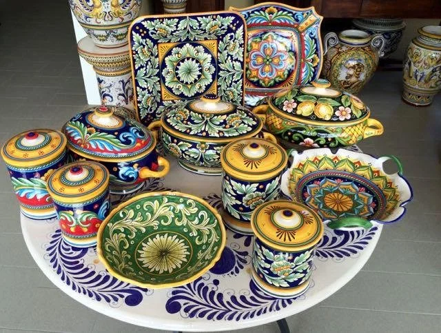ceramics in Deruta, Umbria