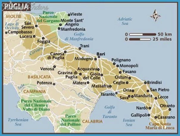 map of puglia