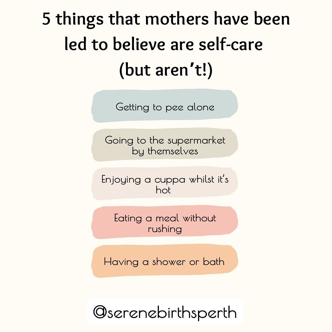 Basic human needs disguised as &ldquo;self-care&rdquo;

✨ When you are a newborn mother, the things on this list sure feel like luxuries at times, but it&rsquo;s feeding the classic mother-martyr narrative. What do I mean by this?

✨ Western culture 