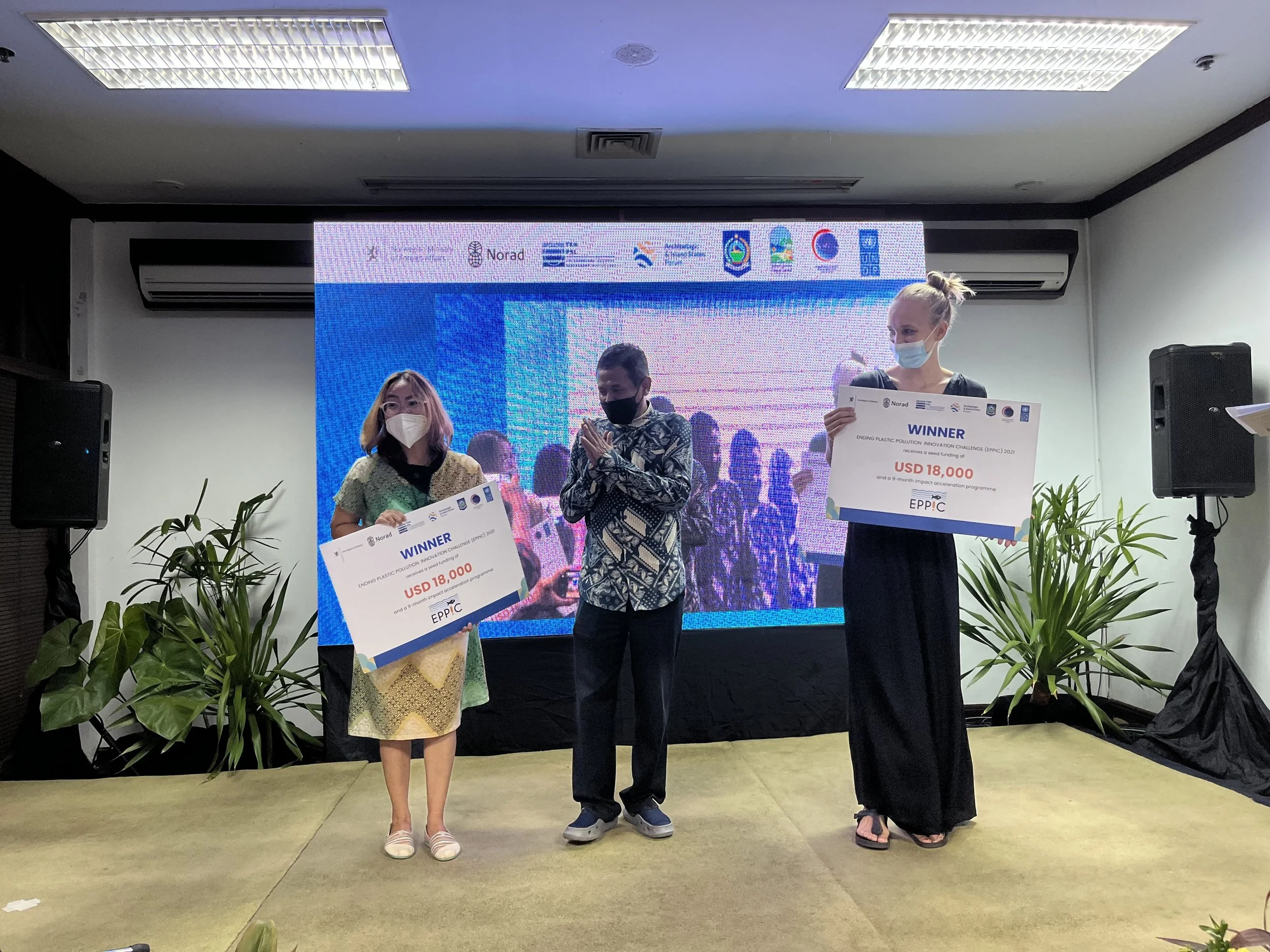 Four Innovators from Indonesia and the Philippines win the 2021 ASEAN-wide Ending Plastic Pollution Innovation Challenge (EPPIC)