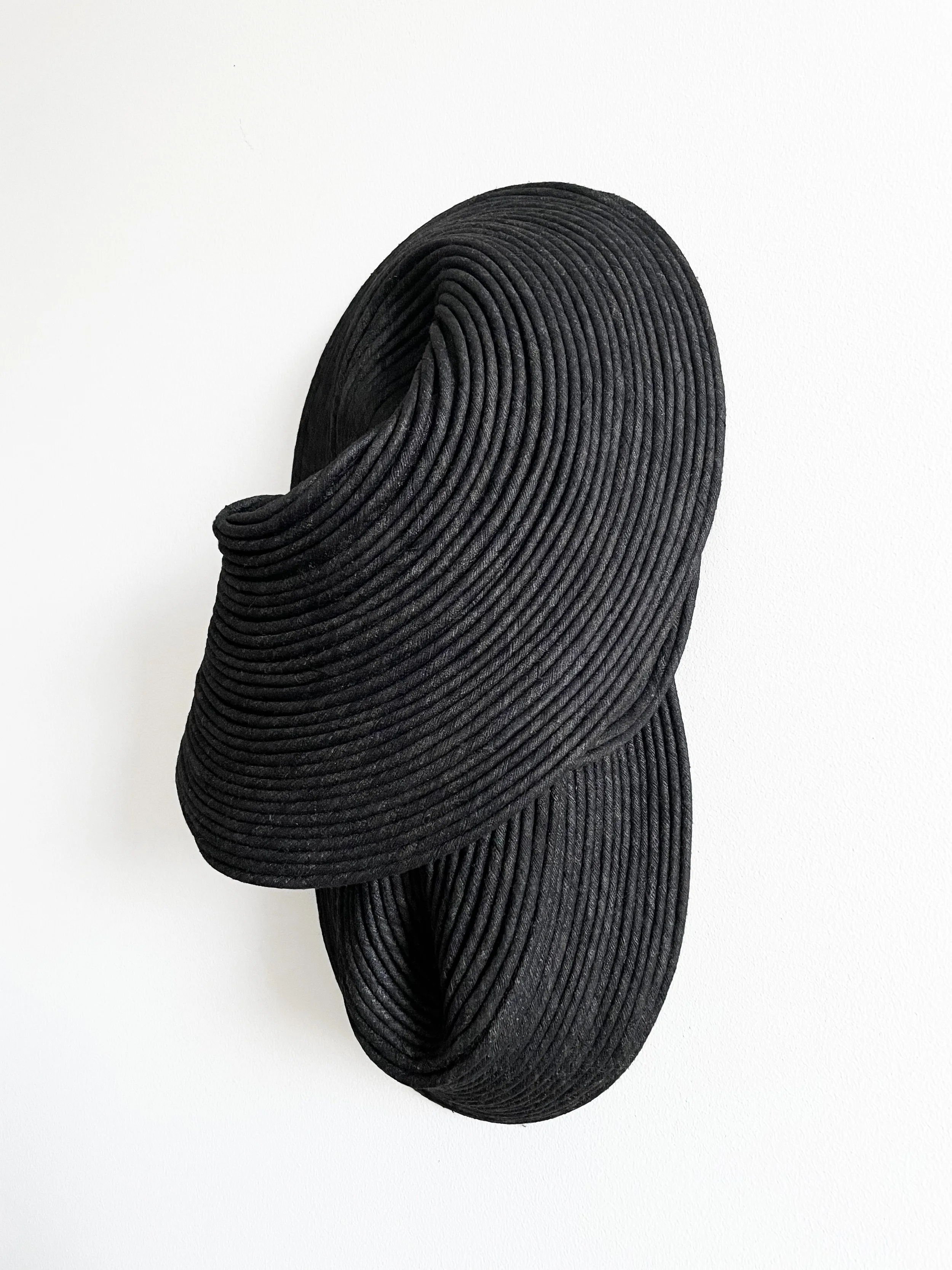Cape, 2022. Wild silk & recycled cotton cord. 
