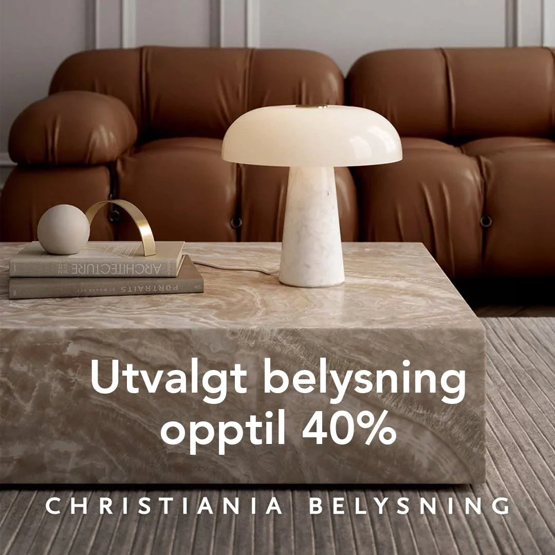 Opptil 40% på utvalgt belysning
