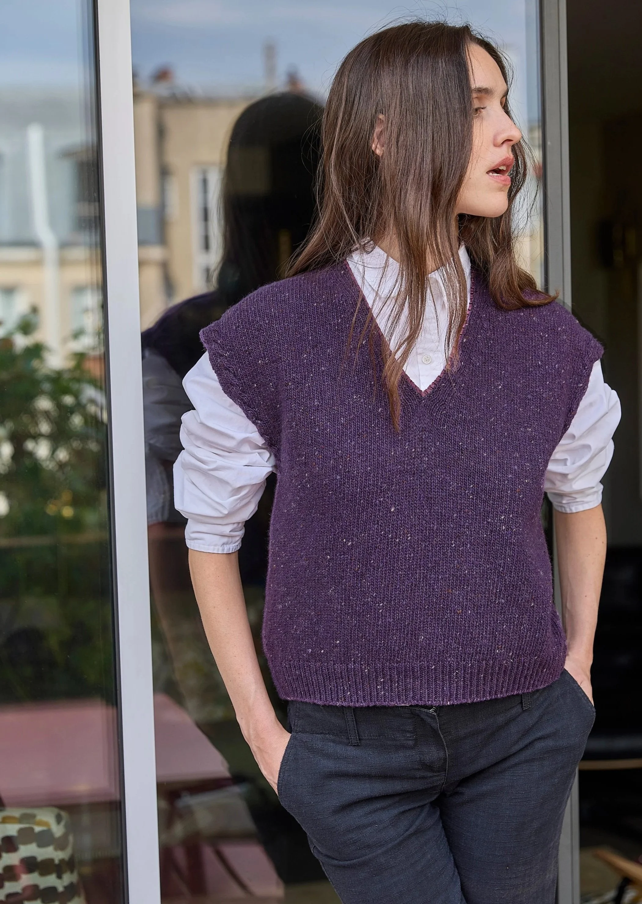 Deauville in Speckled Deep Purple