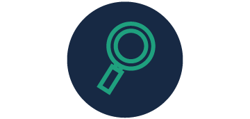 Focus icon - magnifying glass