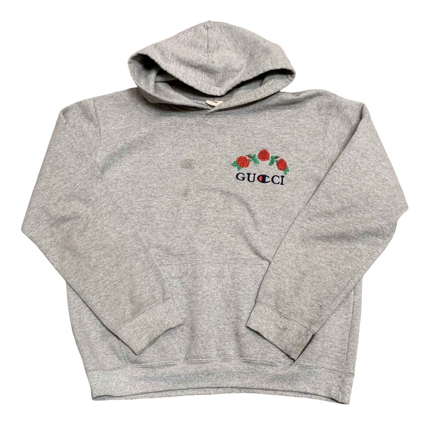 CHAMPION GUCCI ROSES EMBROIDERED HOODIE — Chaotic