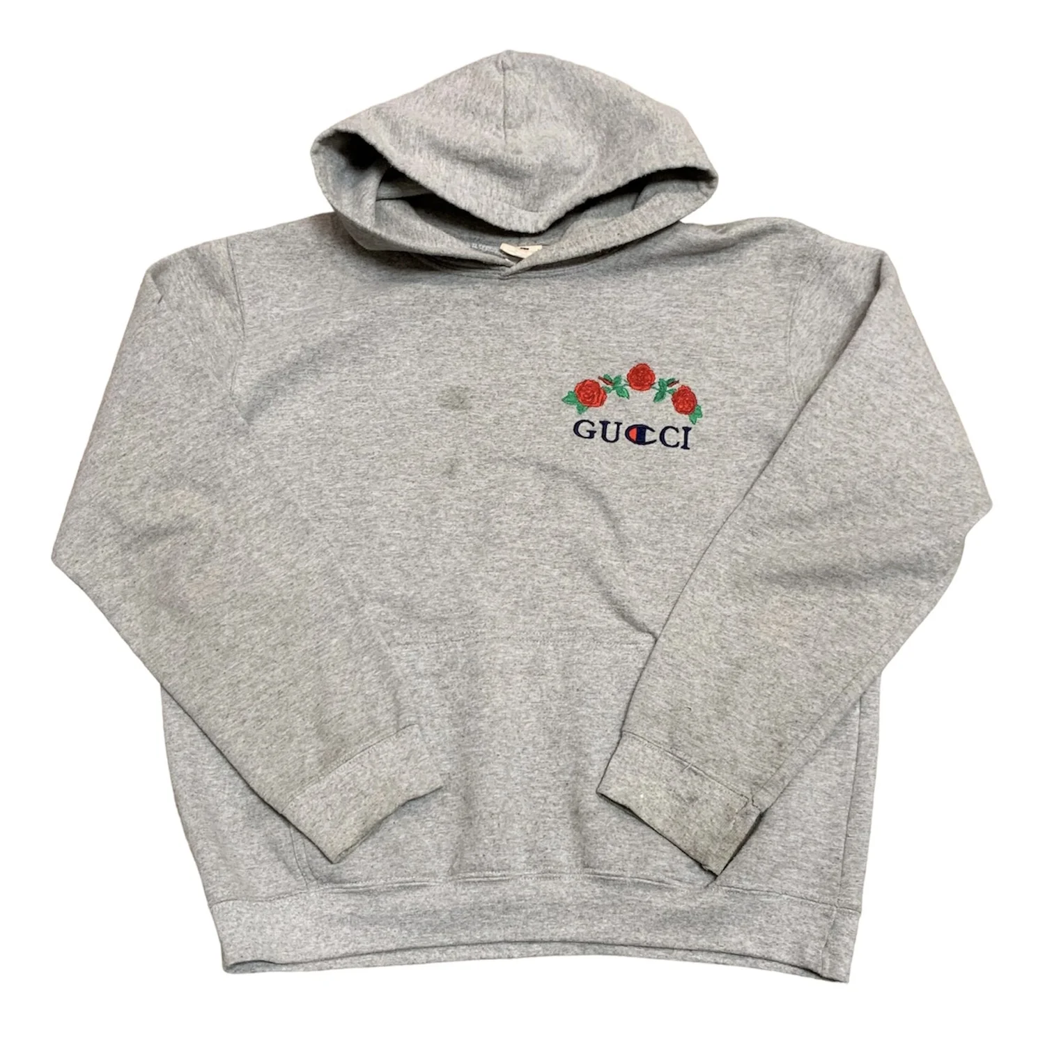 Følsom uddannelse sollys CHAMPION GUCCI ROSES EMBROIDERED HOODIE — Chaotic Closet