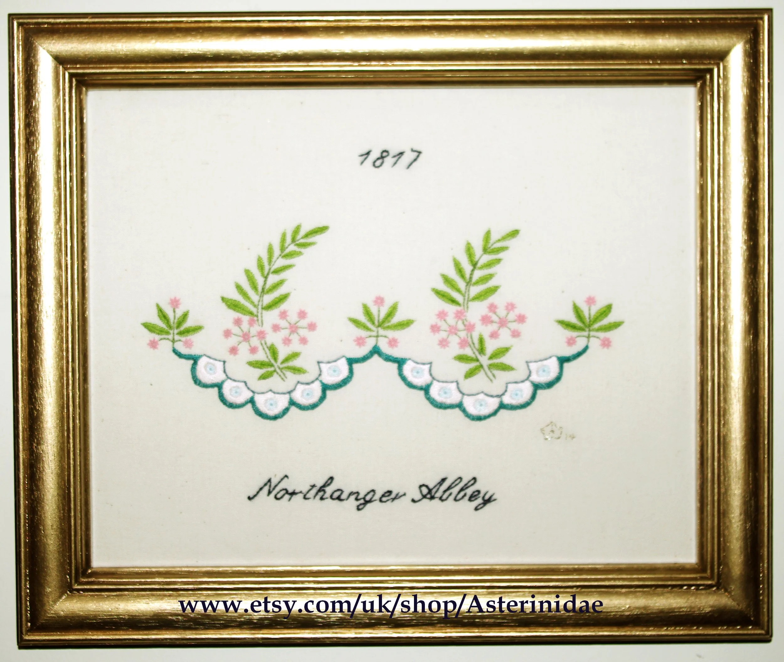 Ackermann's embroidery design from 1817 'Northanger Abbey'