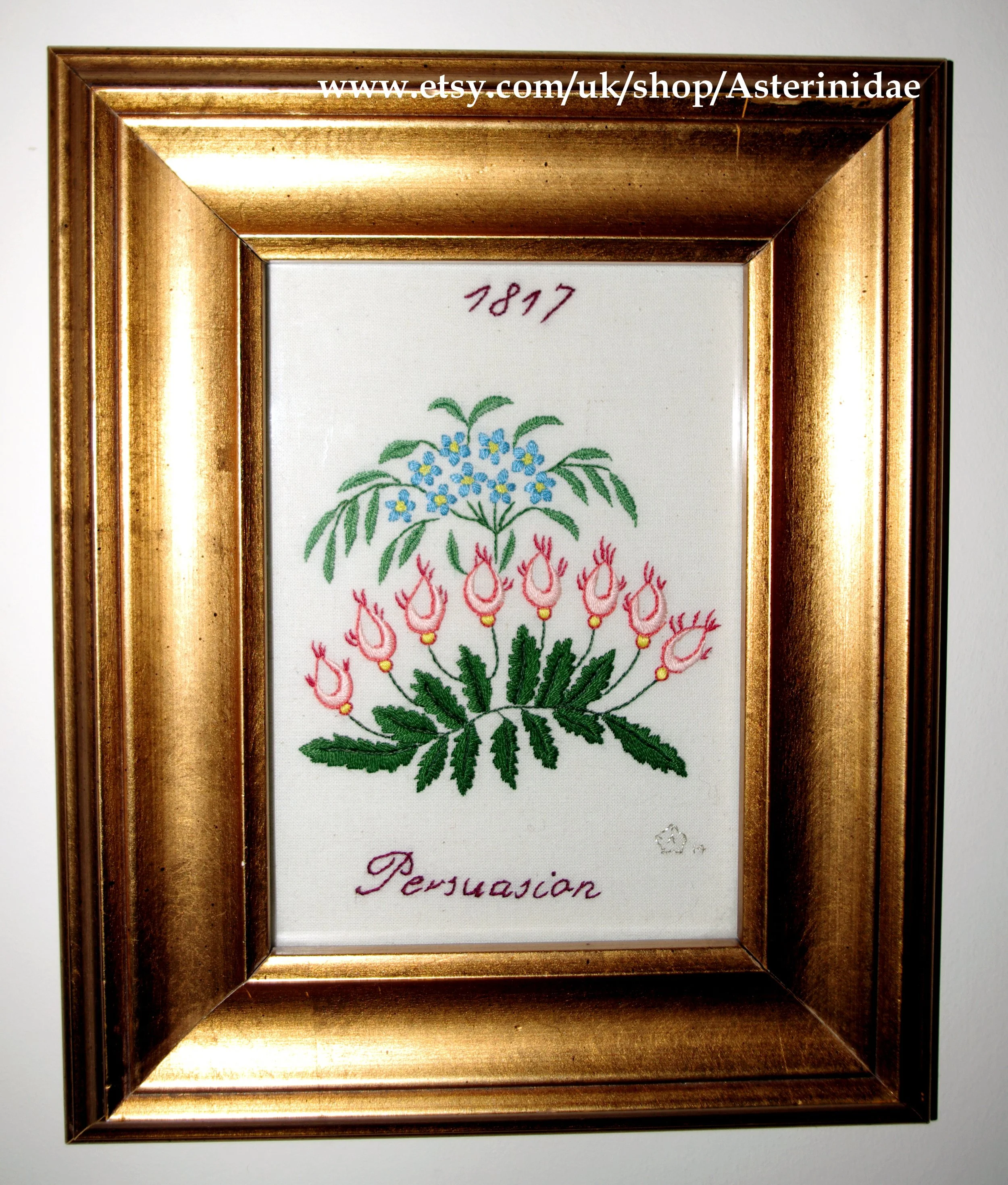 Ackermann's embroidery design from 1817 'Persuasion'