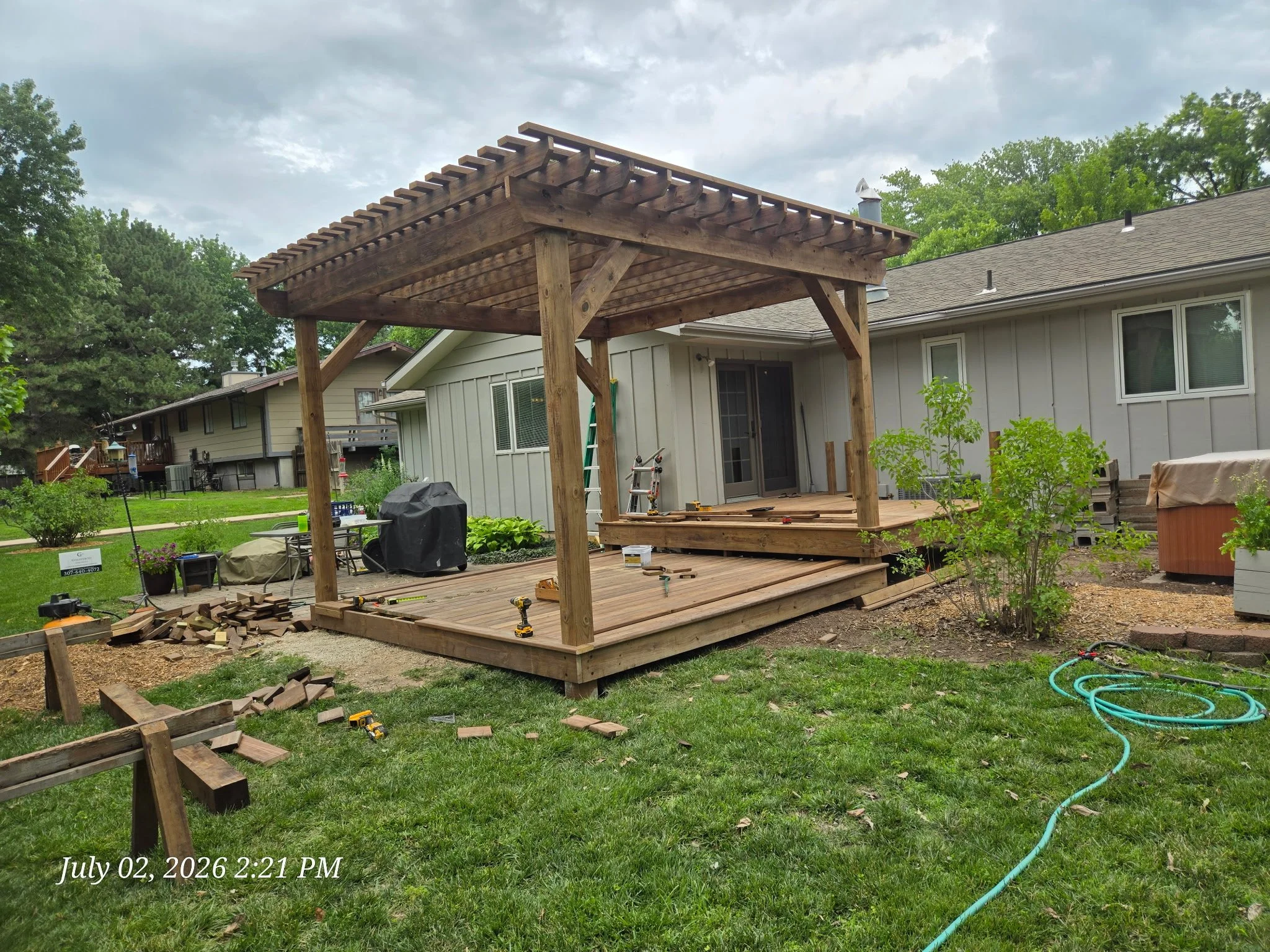 Deck and pergola