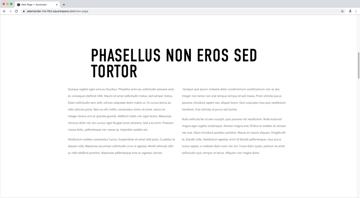 How to create a multi-column text block in Squarespace, without using ...