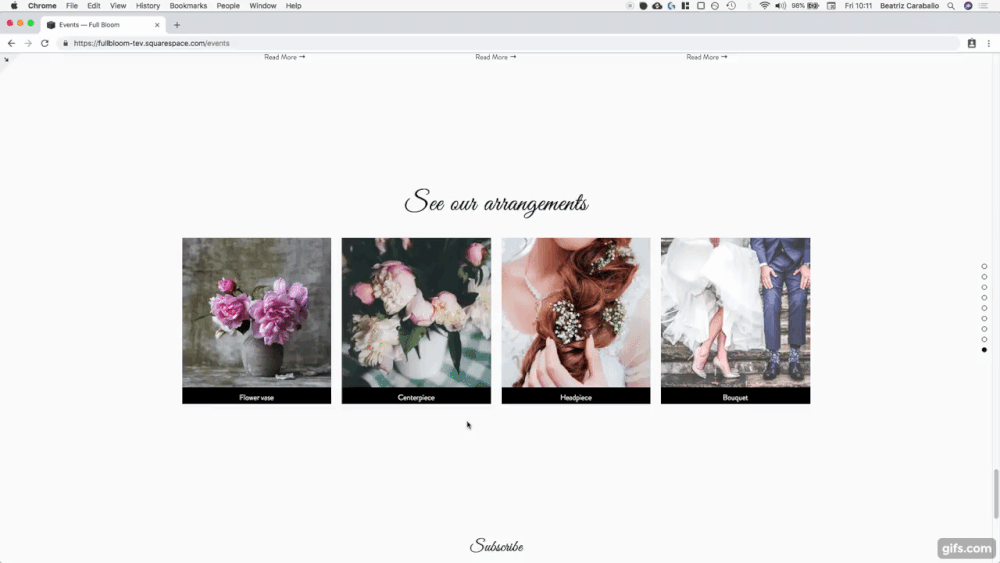 Adding a hover effect to summary and gallery blocks in Squarespace •  Beatriz Caraballo