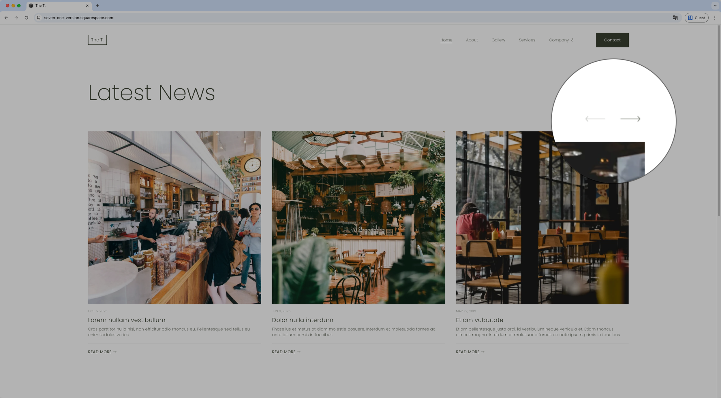 Custom arrows for Summary Block Carousels in Squarespace