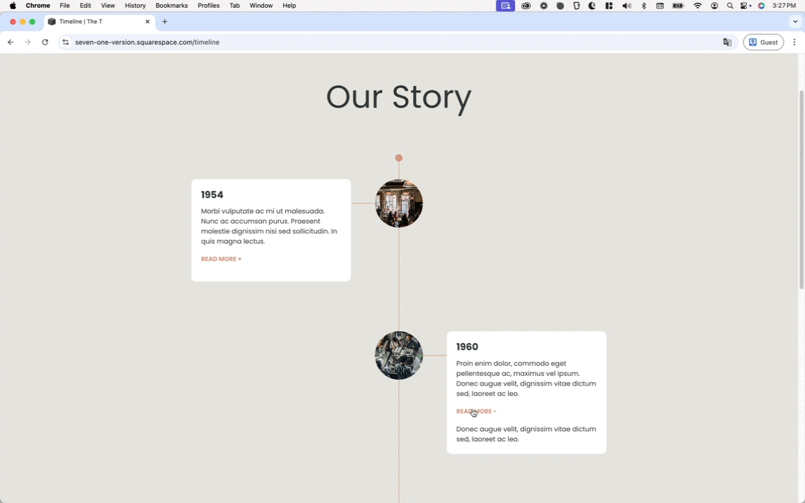 Custom vertical timeline - Miscellaneous (7.1)