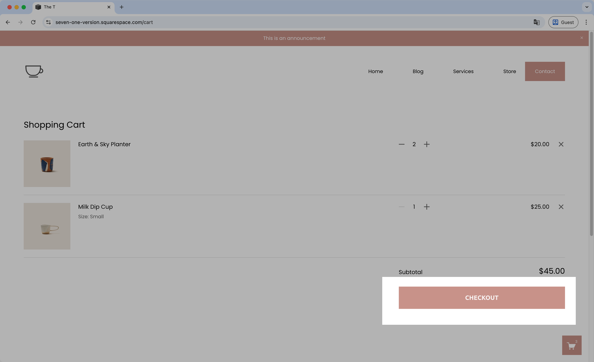 Custom font for checkout button - Cart page