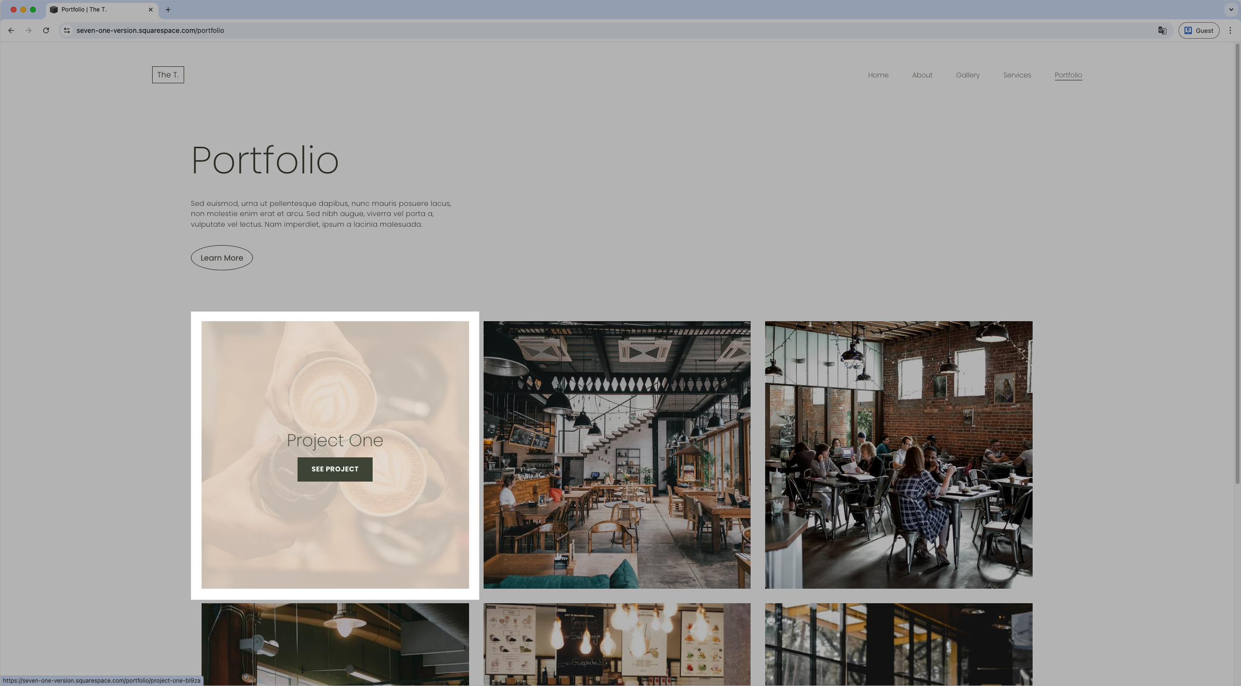 Custom button for Portfolio items in Squarespace 7.1