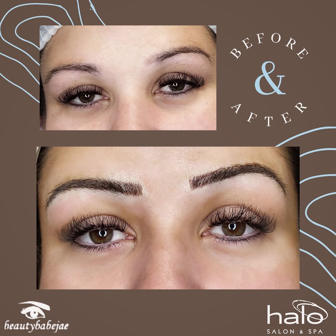 The bold &amp; the beautiful:

Amanda is no stranger to Halo or permanent make-up, and while she loves a good, clean brow line, she&rsquo;s not afraid to add a little pop. Jackie did a combination powder and microblade brow touch-up on Amanda to acce