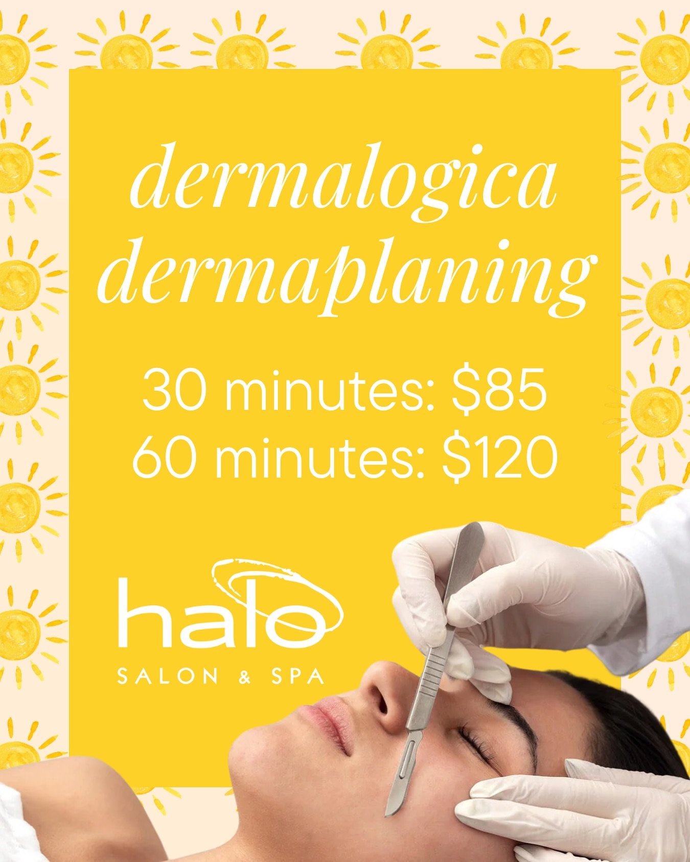 Pro Pick-Me-Up 😁

Dermalogica&rsquo;s Pro Dermaplaning service combines customized mechanical and exfoliation technique while using both resurfacing and professional serums to achieve smoother, brighter skin. What are you waiting for? Book your pick