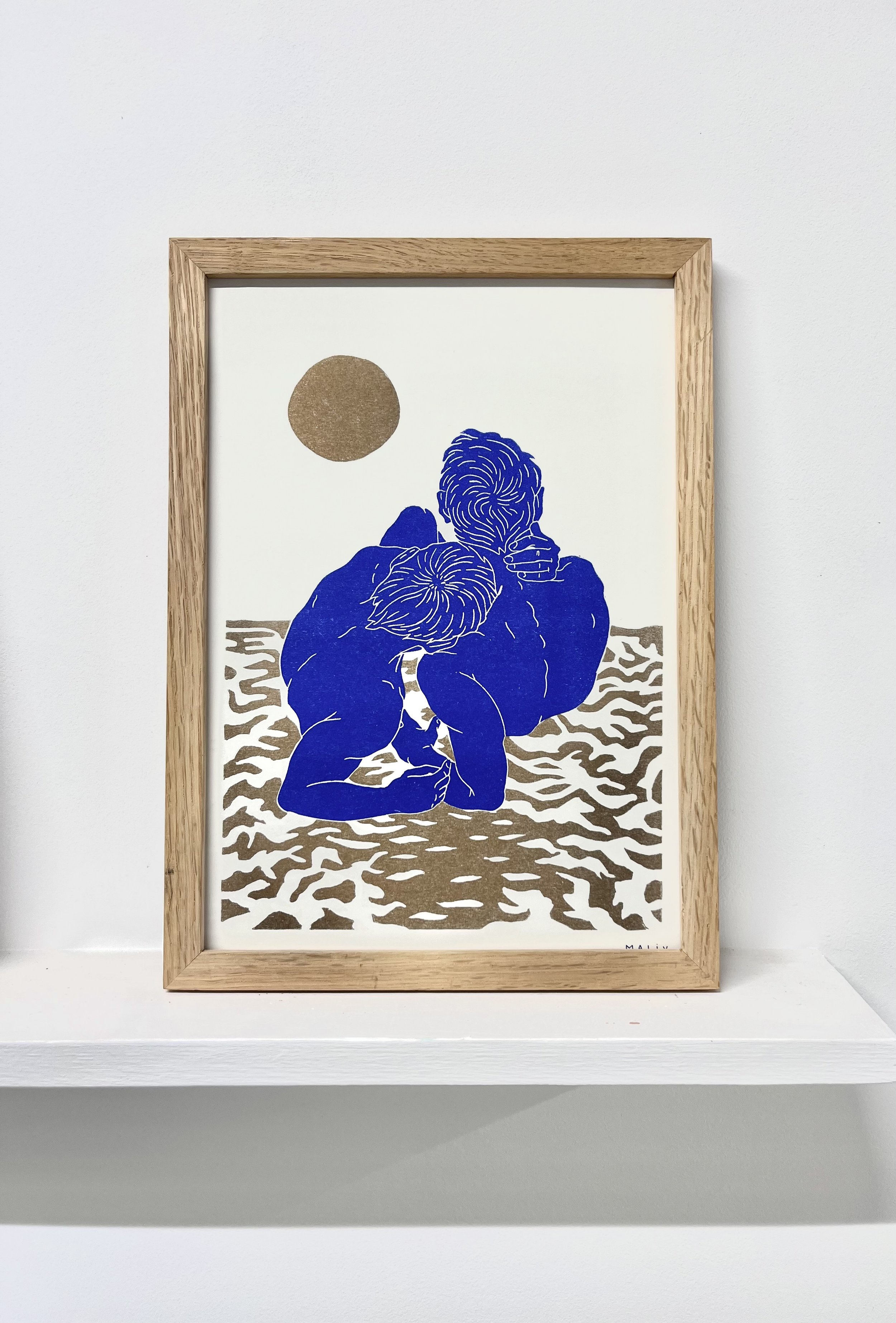 Blue moon || Risography