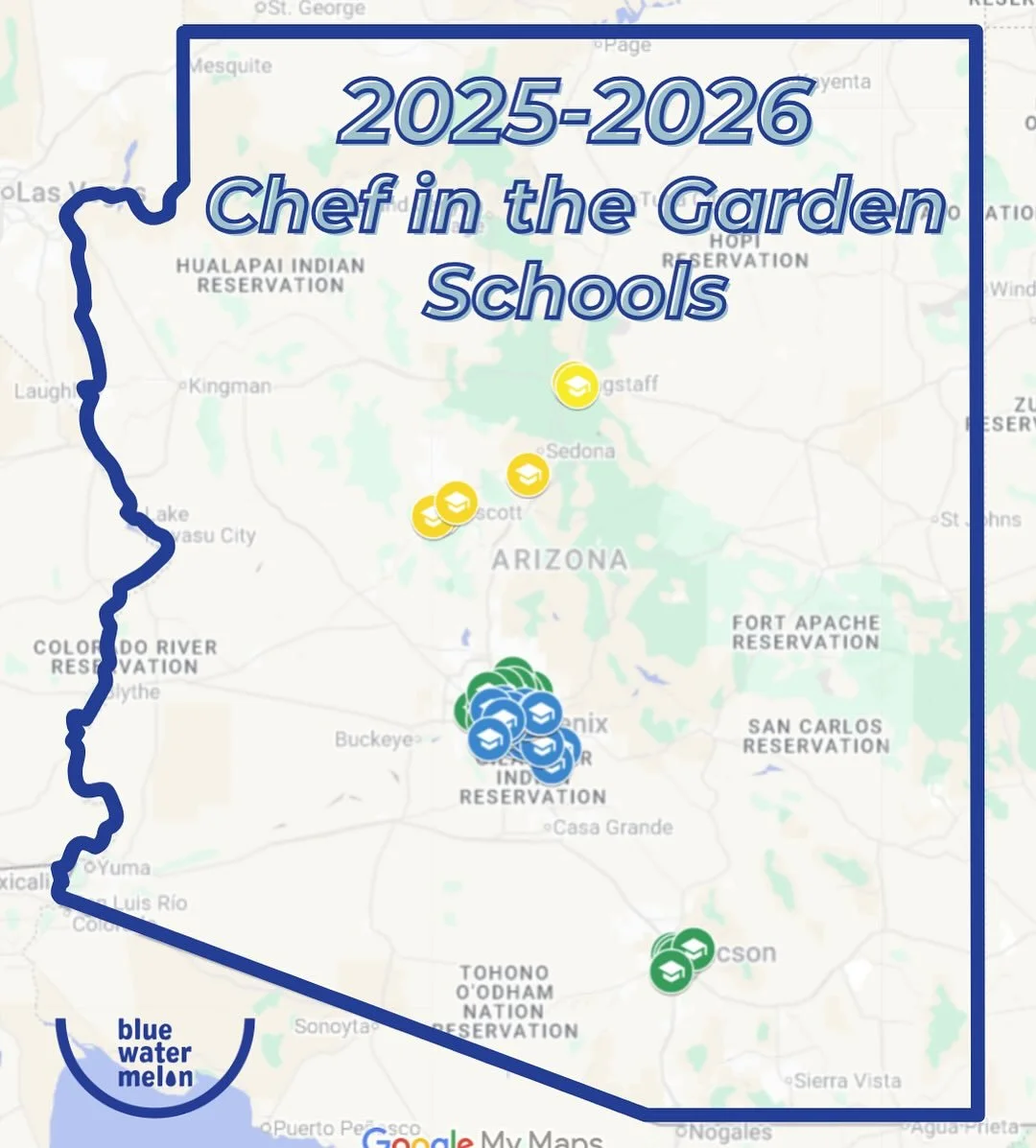 Blue Watermelon Project is excited to be in more schools than ever before! 🌱

This year we have expanded our programming to 50 schools throughout Arizona. More schools means more students, more learning, and more impact! 

Curious to know which scho