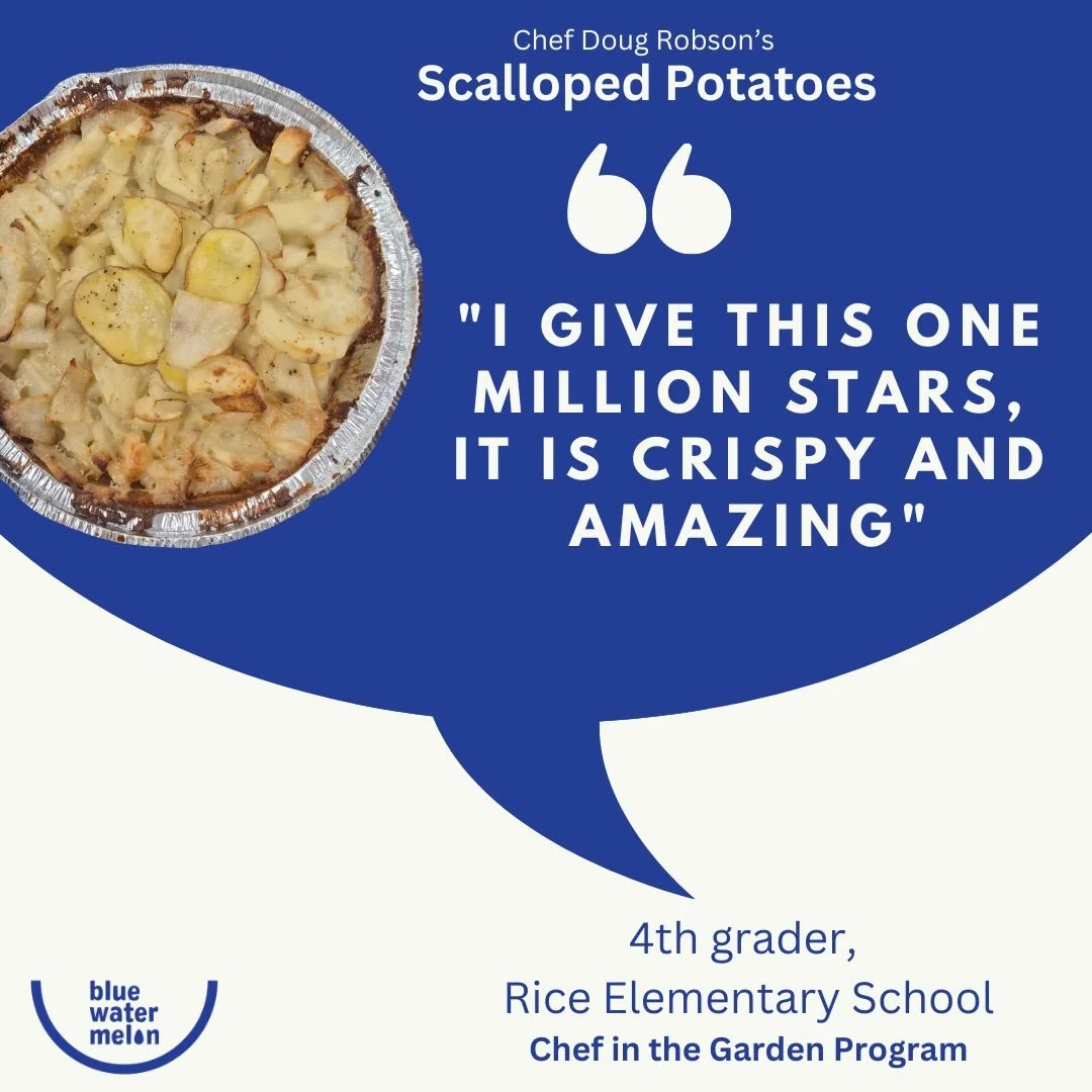 One million star review?!?! ⭐ We&rsquo;re honored! Thank you to Sarah Fogleman, CITG site rep at Rice Elementary for sharing her student feedback and the delicious finished recipe of @doug_robson_chef&rsquo;s Scalloped Potatoes in September👏

We lov