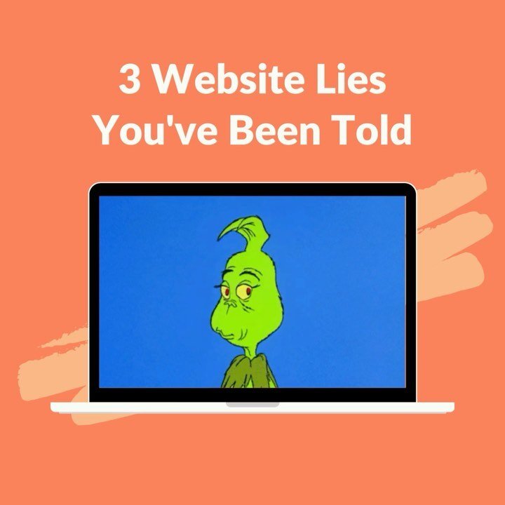 3 Website Lies &amp; The Truth 🤦&zwj;♀️ 
Most likely, there are 3 lies you&rsquo;ve been told or taught about your website... Swipe to read 👈⁠
⁠
&bull; Build It &amp; They Will Come⁠
&bull; Looks Are Everything⁠
&bull; Words Don&rsquo;t Matter⁠
⁠
H