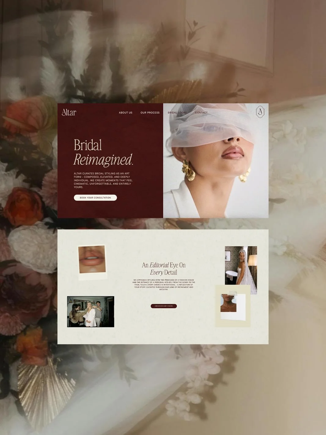 Introducing Altar Beauty.

We recently worked with the Altar team to create their new Squaresspace website, a home for the contemporary beauty brand redefining how women experience their wedding day.

Rooted in high-fashion hair and makeup artistry, 
