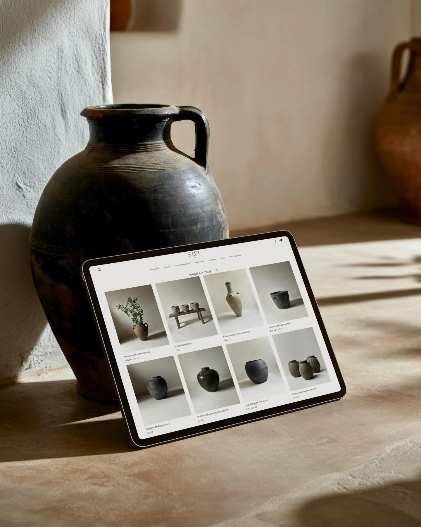 Inspired by the beauty of simplicity &amp; a connection to our natural world. Shopify website created for @salthome_