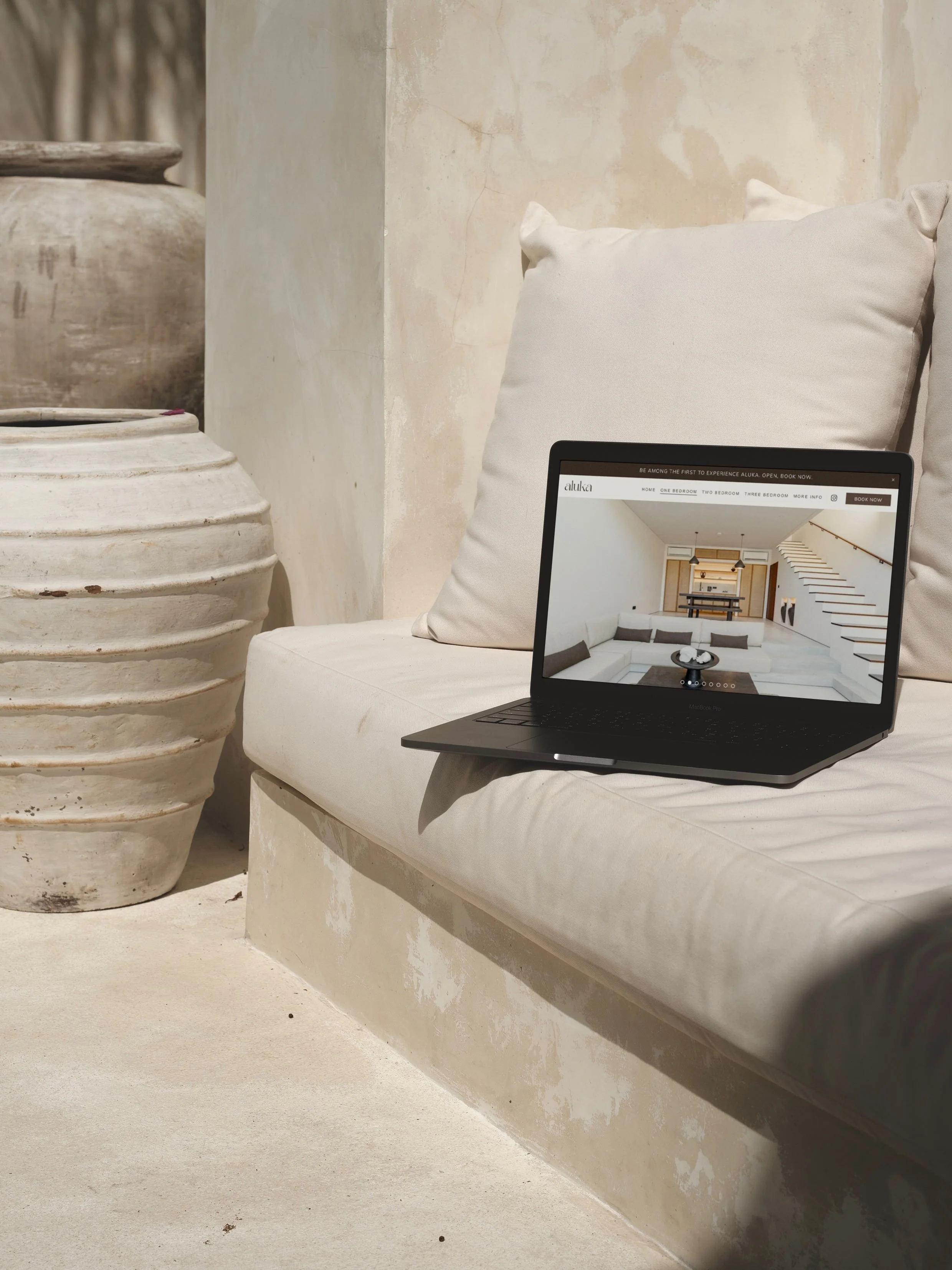 A moment for @aluka.bingin &hellip;. where everything slows down. 🤎

Through a focus on generous white space, image-led layouts, and a limited, intentional palette, we evoke the brand values of tranquility, groundedness, and quiet luxury.

Explore t