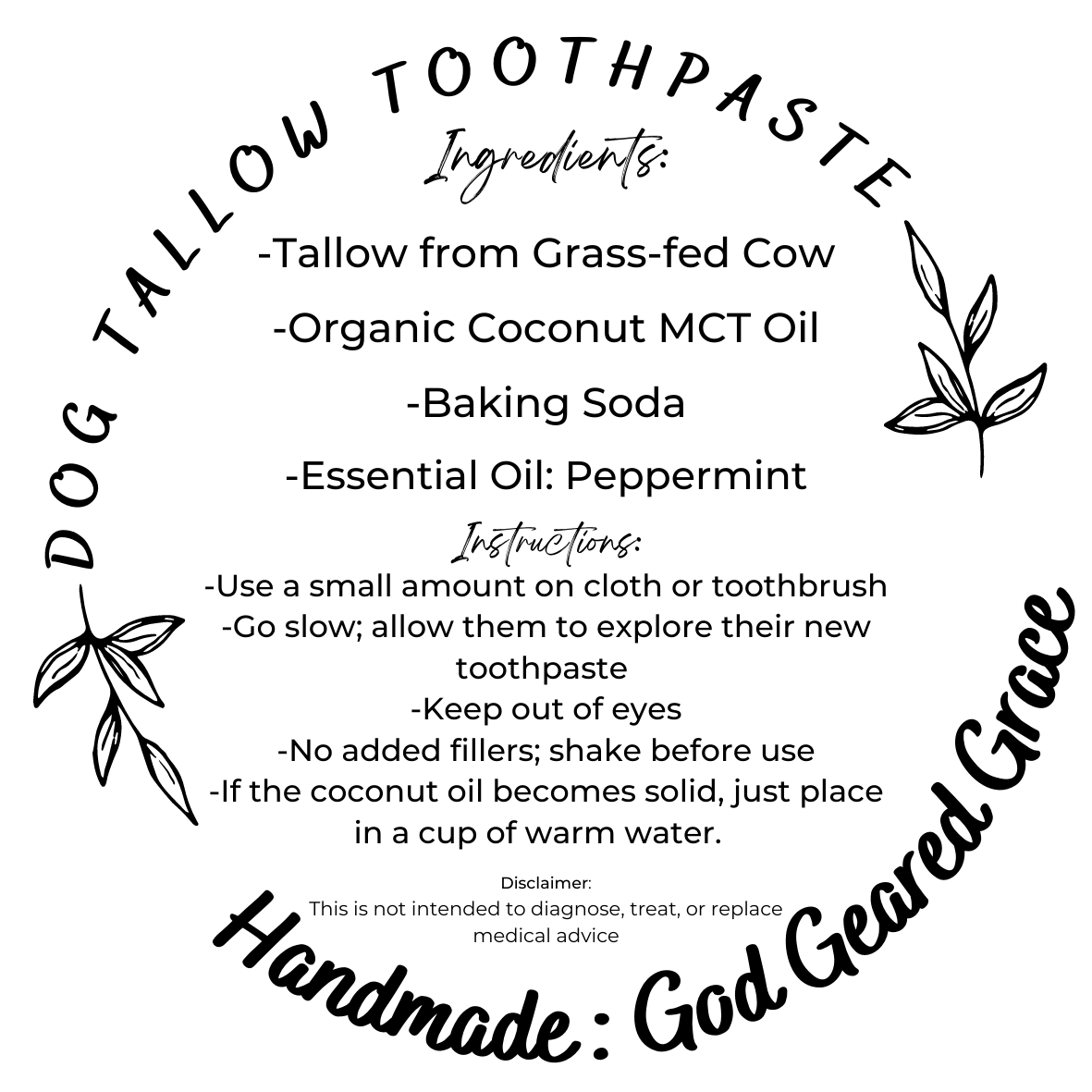 God Geared Grace Natural Tallow Products