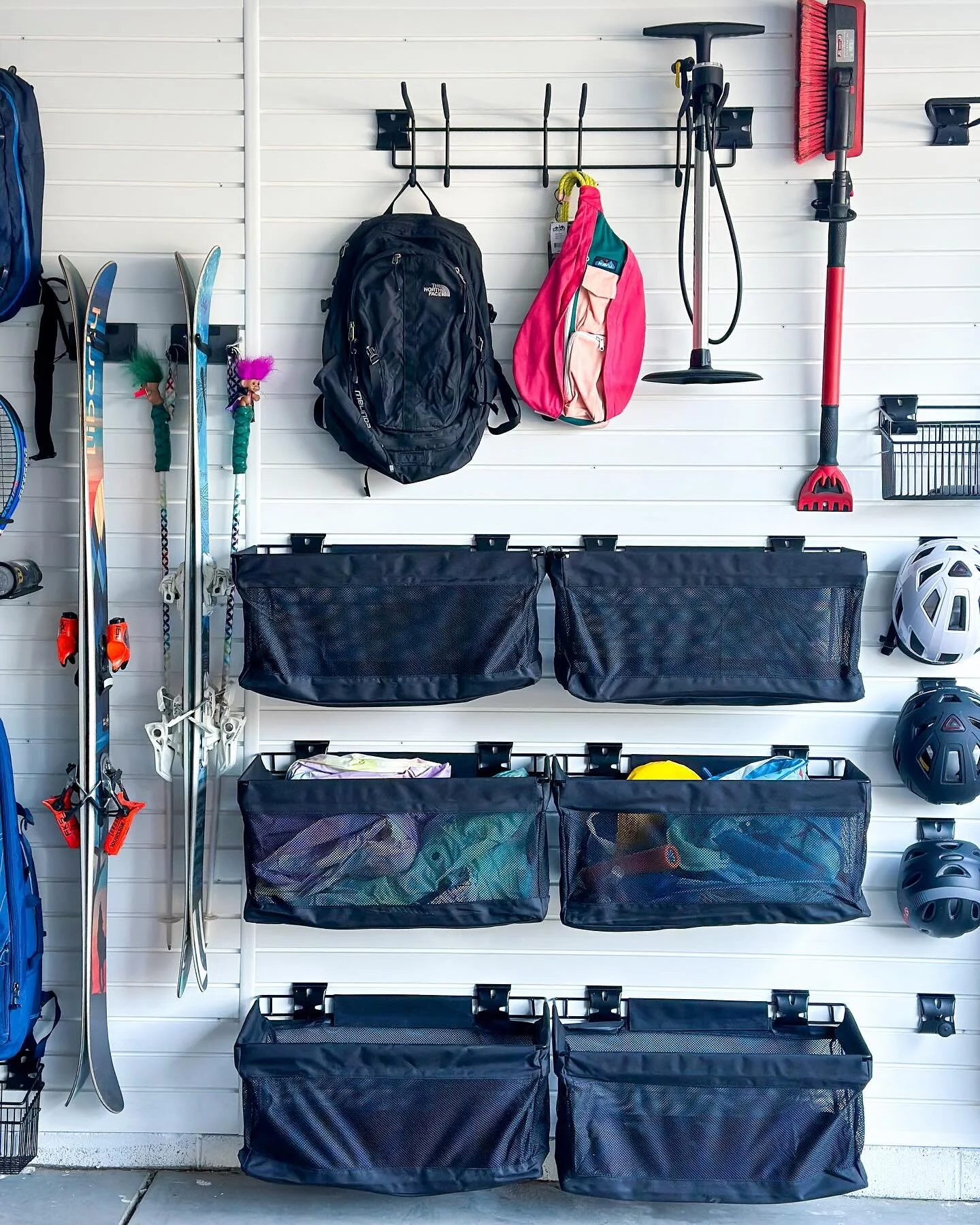 Hard to believe that this is the same wall in the same garage but I promise it is!! 
If you’re stressed out every time you open your garage it might be time to give us a call. We only have 2 garage transformation spots left in March - visit th