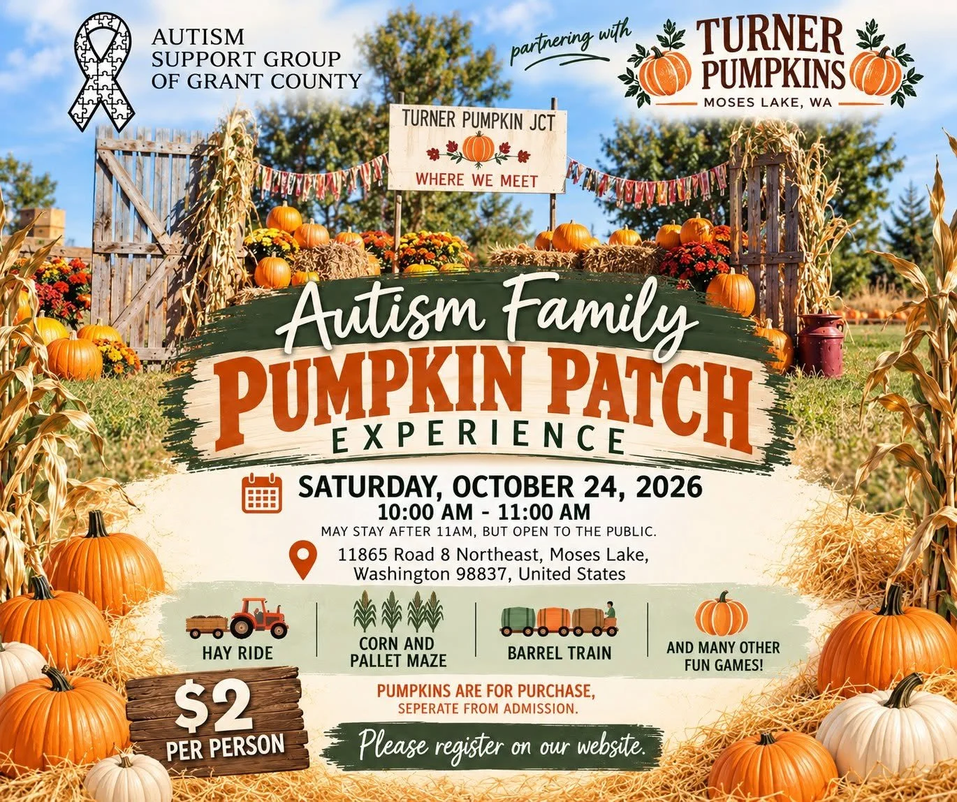 Autism Family Pumpkin Patch Experience 