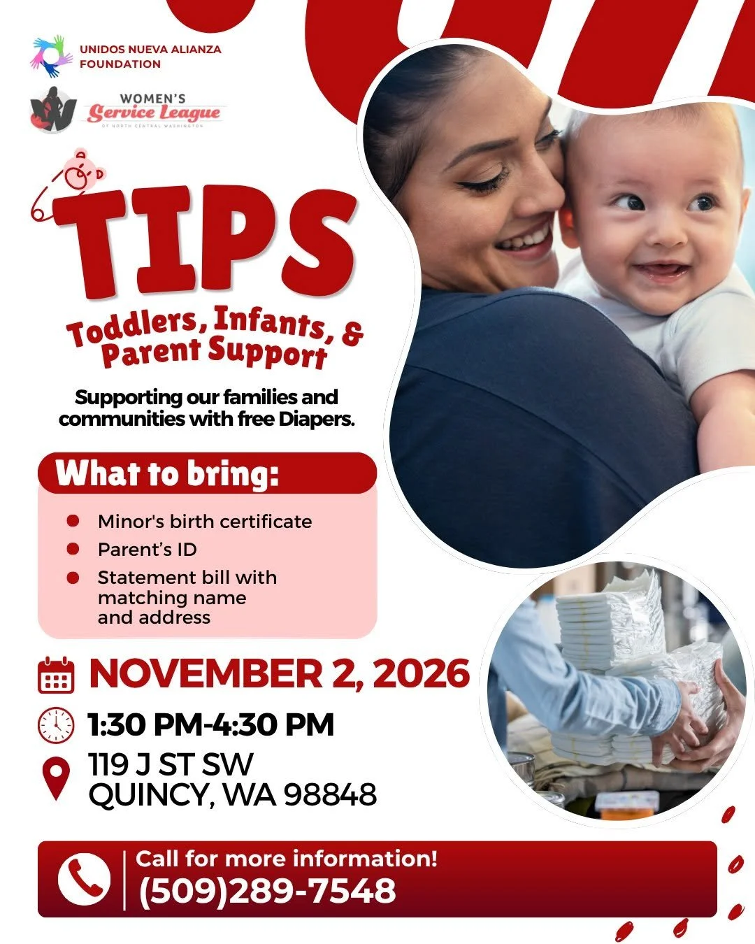 Quincy Toddler, Infant and Parent Support Night
