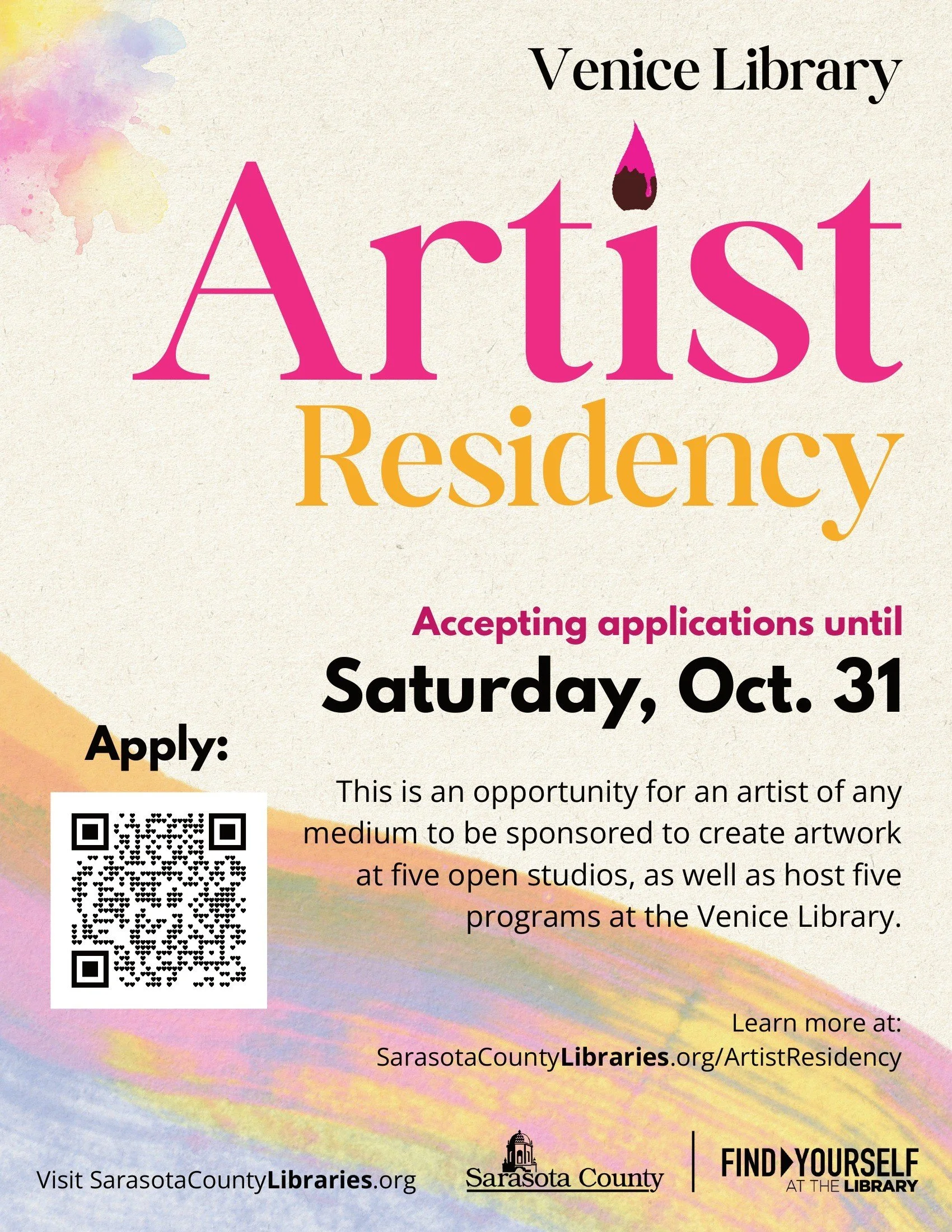 Venice Library Artist Residency: Applications Open