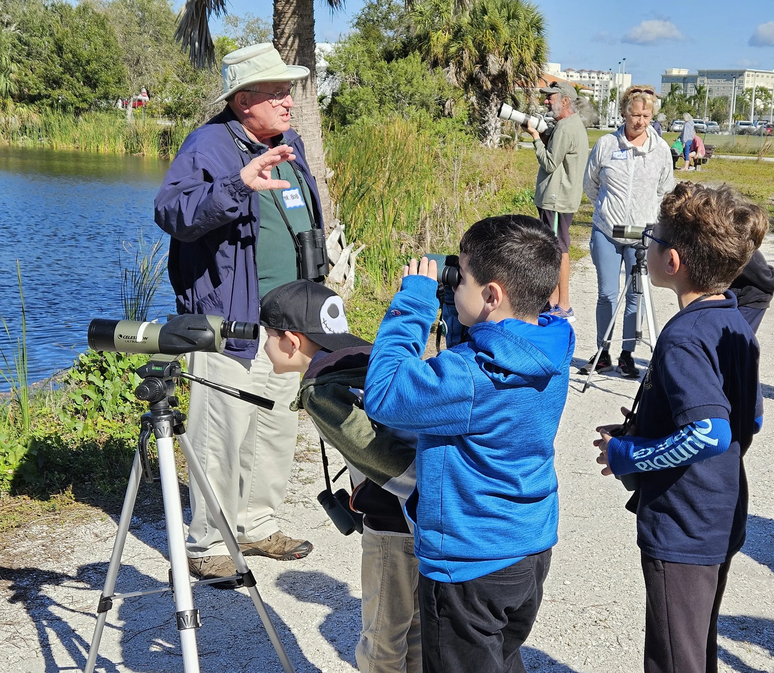 Photo 2-Second graders listening by pond.jpg
