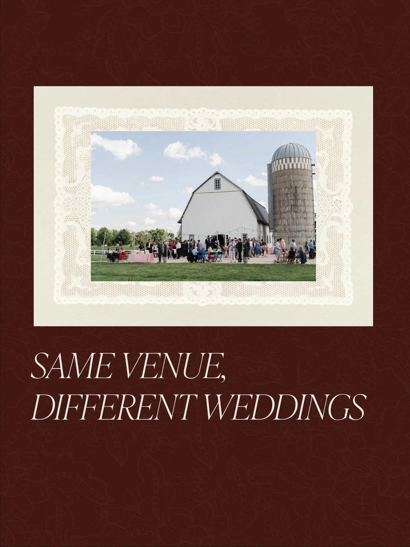 One thing I love about going to the same venue multiple times is seeing how different it looks with each wedding. Swipe to see how four different couples used @abellaeventsmn to fit their style and personalities.