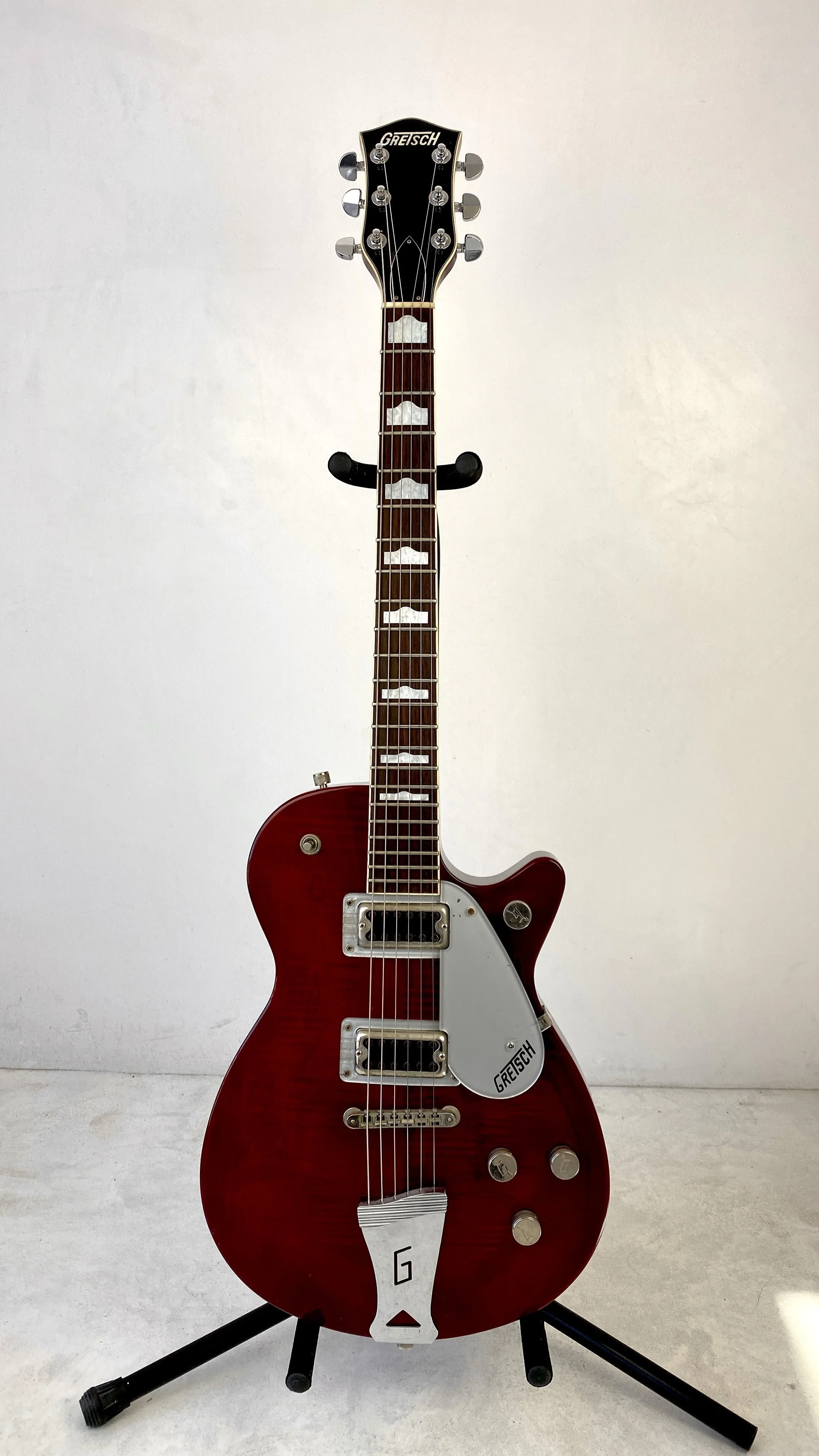 2000 Gretsch New Jet. Used on tour with Blondfire, Astaire, Ivy, and Brookville.