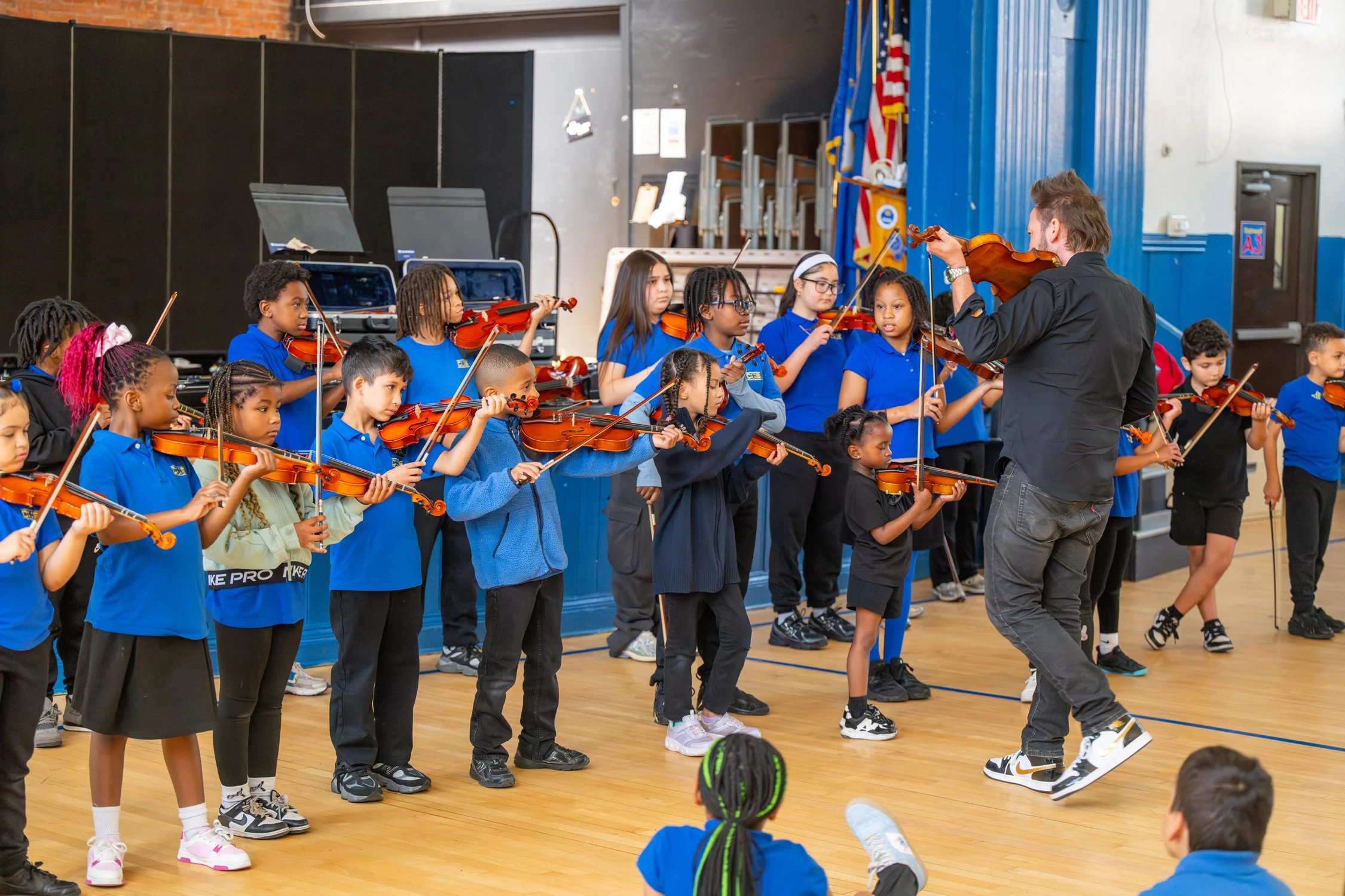 Music Drives Us Visits Children's Community School