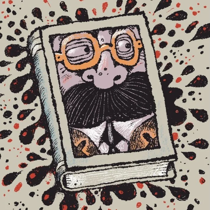 An actual illustration I made for my real newsletter where today I write about actual illustrations I made for a bunch of fake books. 

 #theimaginedbookcover2025 

Read along at BrianBiggs.substack.com or link in bio.