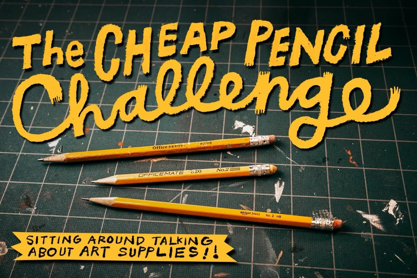 New episode of Sitting Around Talking About Art Supplies is up! The Cheap Pencil Challenge! I love pricey art supplies but do I need pricey art supplies? Can I used a cootie-covered pencil found on the sidewalk and make a real illustration?
Link is i