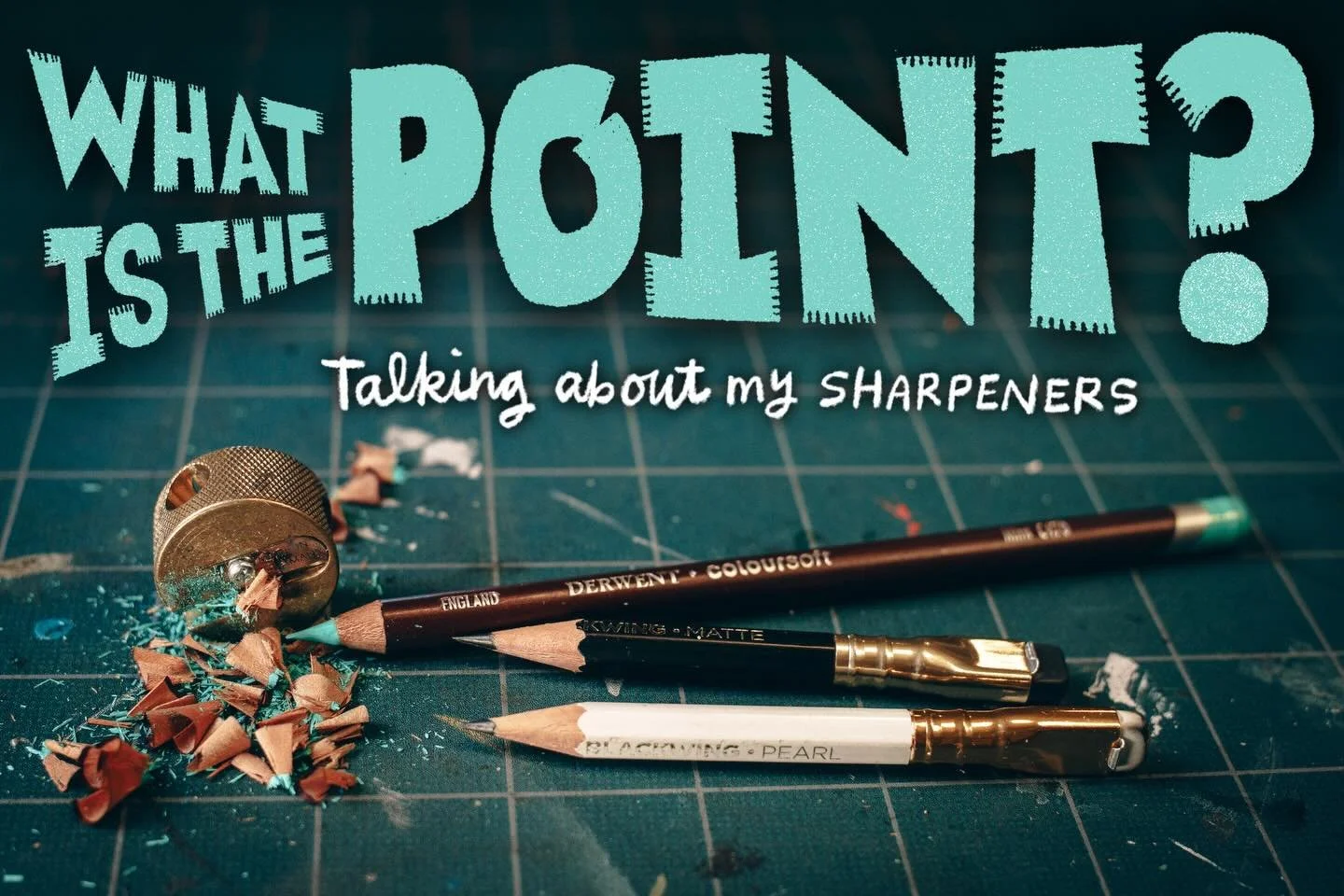 New episode in my art supplies video series went up yesterday. Can I talk for a half hour about pencil sharpeners? Will anyone watch that?
Seems like the answer to both questions is yes! Especially if I include stunts!
This series has grabbed an audi