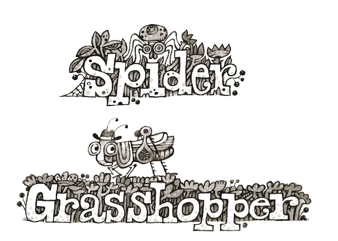 grasshopper spider lettering.jpg