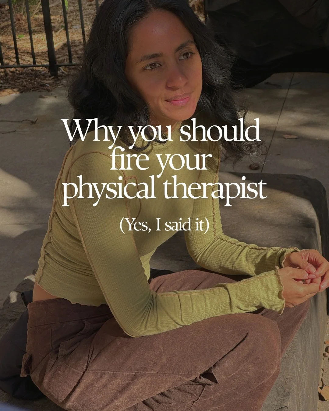 Why you should eventually fire your physical therapist 
(or jaw provider).

If you&rsquo;ve been in treatment for your jaw or TMJ for months&mdash;or years&mdash; 
and your pain, clicking, headaches, or tension keeps coming back&hellip; 
that&rsquo;s