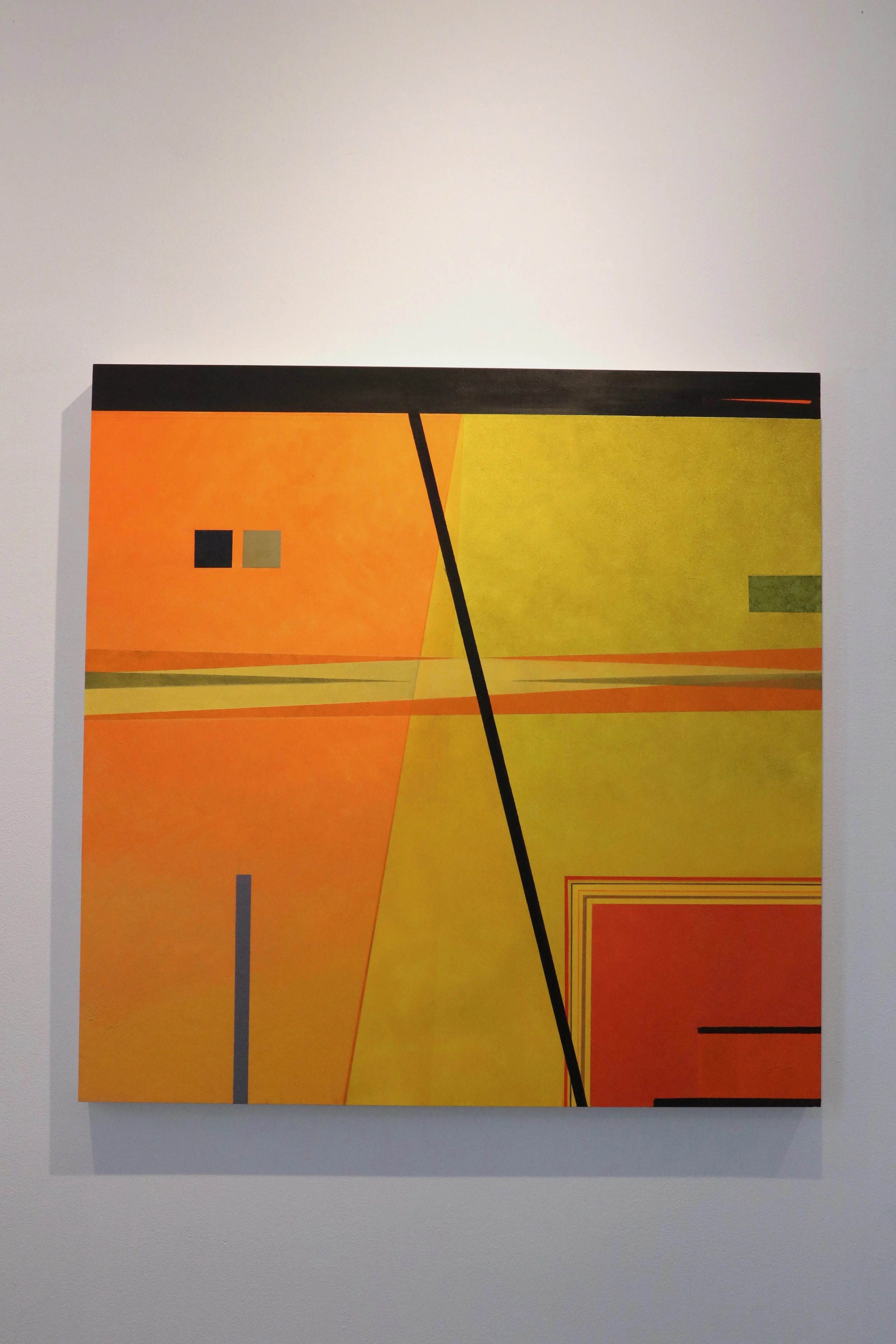 West Coast Jazz with that Stereophonic Sound // Allan Gorman // Oil on Panel // 30 x 30 in // $8500