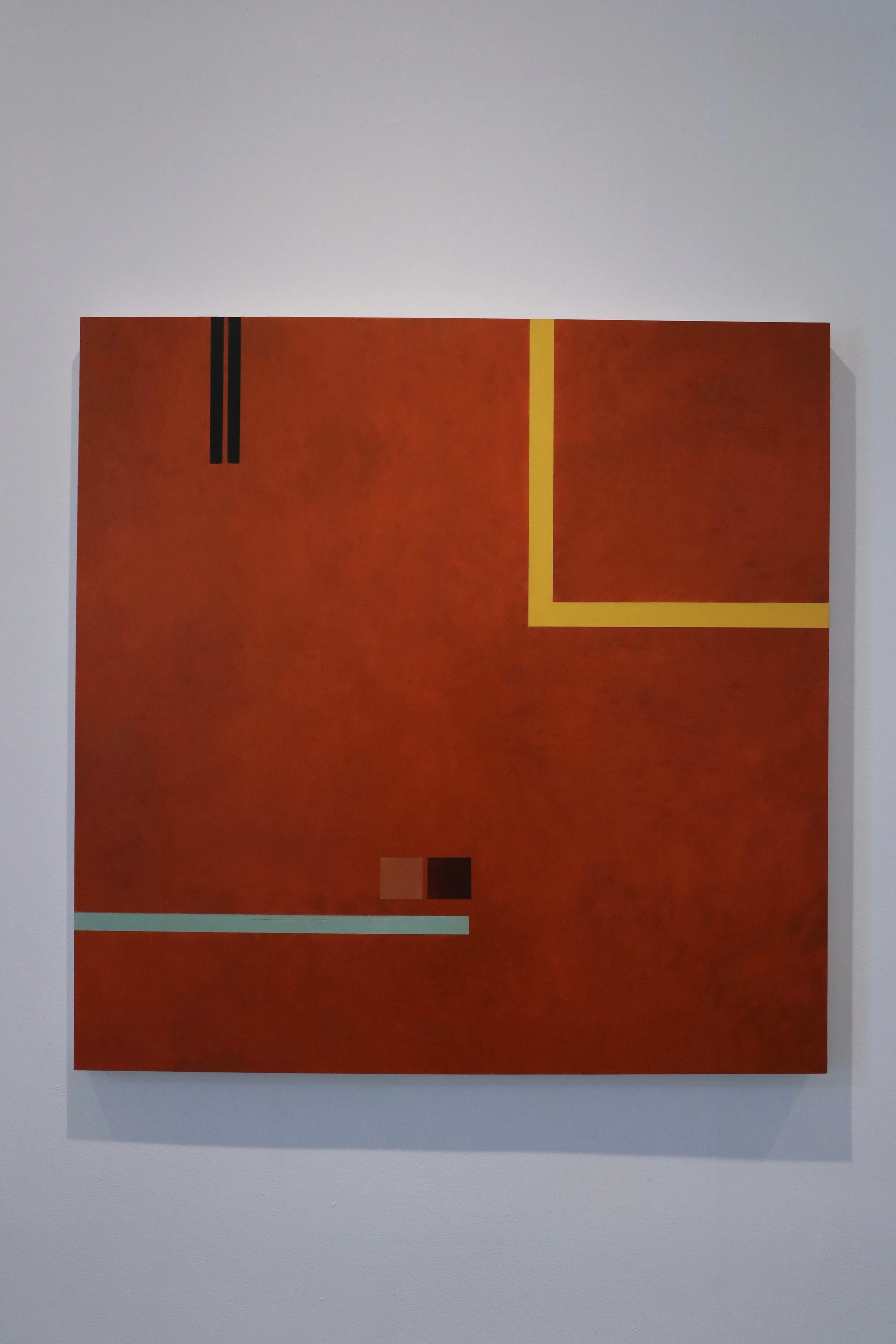 He Said She Said // Allan Gorman // Oil on Panel // 30 x 30 in // $8500